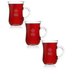 Kişiye Özel 3'lü Keyif XL Çay Bardağı Seti