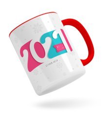 BK Gift Kişiye Özel 2023 Mutlu Yıllar Kırmızı Kupa Bardak-6