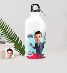 Kişiye Özel Bay Muhasebeci Karikatürlü Metal Suluk (500 ml.) 1