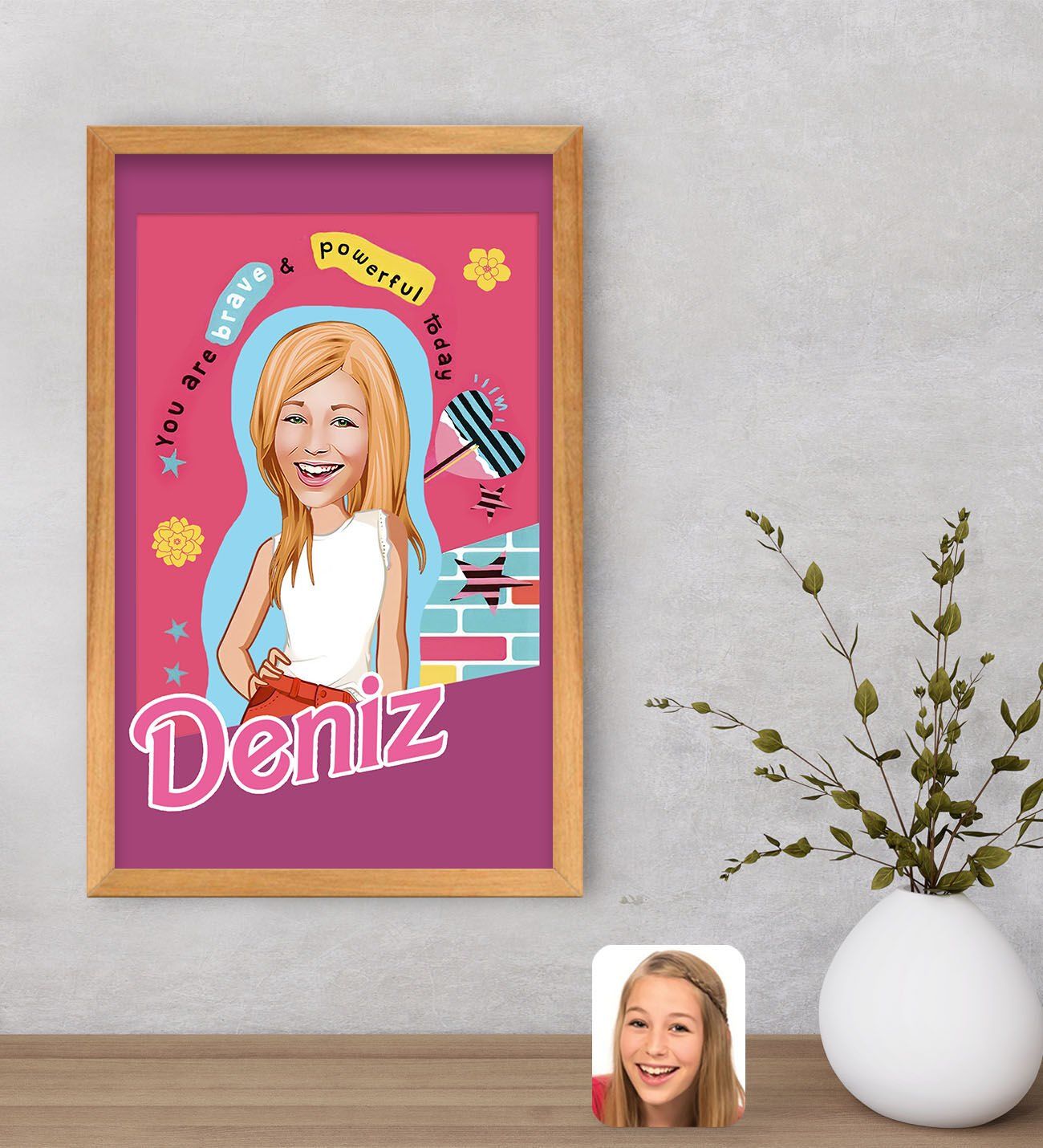 Bk Gift Kişiye Özel Barbie Karikatürlü Dekoratif Retro Ahşap Çerçeveli Tablo-4, Barbie Filmi, Barbie Hediyelik Eşya, Arkadaşa Hediye