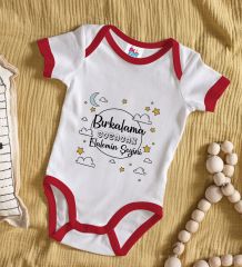 BK Kids Bırkalama Tasarımlı Kırmızı Bebek Body Zıbın-1