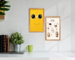 BK Home Coffee Tasarımlı Dekoratif 2'li Retro Ahşap Tablo-7