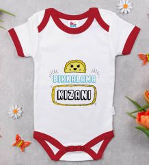BK Kids Bırkalama Kızanı Tasarımlı Kırmızı Bebek Body Zıbın-1