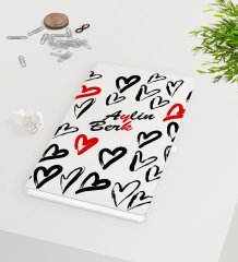 Kişiye Özel Sevgililer Günü Beyaz Defter-64
