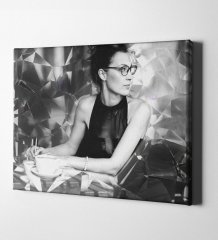 Kişiye Özel Kristal Tasarımlı Kanvas Tablo (50 x 70 cm.)