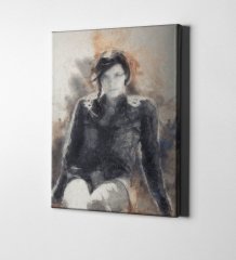 Kişiye Özel Pastel Çizim Tasarımlı Kanvas Tablo (50 x 70 cm.)