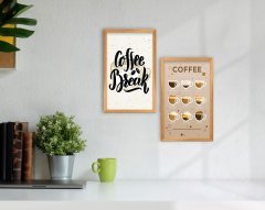 BK Home Coffee Tasarımlı Dekoratif 2'li Retro Ahşap Tablo-4