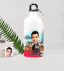 Kişiye Özel Bay Avukat Karikatürlü Metal Suluk (500 ml.) 2