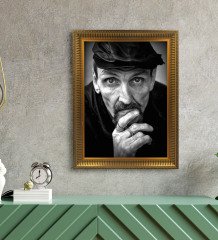 Kişiye Özel Altın Yaldız Çerçeveli A3 Tablo