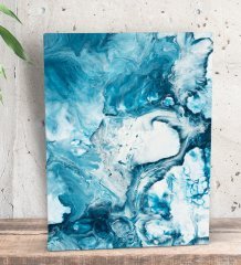 BK Gift Suluboya Tasarımlı Dekoratif Mini Kanvas Tablo 15x20cm-1