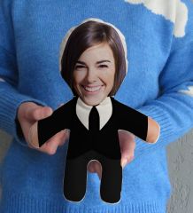BK Gift Kişiye Özel Fotoğraflı Patron Bebek Yastık