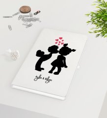 Kişiye Özel Sevgililer Günü Beyaz Defter-59