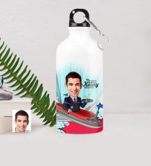 Kişiye Özel Host Karikatürlü Metal Suluk (500 ml.) 1