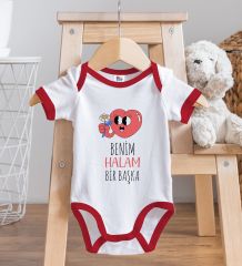 BK Kids Bezdum Tasarımlı Kırmızı Bebek Body Zıbın-2