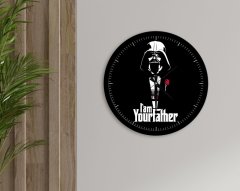 BK Home Godfather Baba Tasarımlı 45cm Ahşap Duvar Saati-23