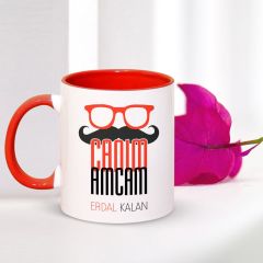Kişiye Özel Canım Amcam Kırmızı Kupa Bardak