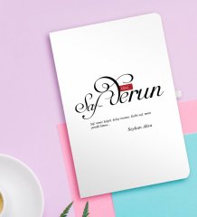 Kişiye Özel Mânâ Safderun Beyaz Defter