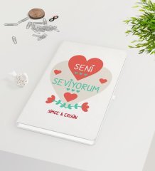 Kişiye Özel Sevgililer Günü Beyaz Defter-57