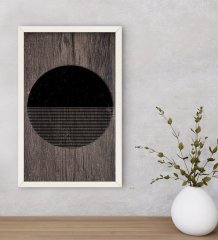 BK Home Modern Art Dekoratif Ahşap Beyaz Çerçeveli Tablo-5
