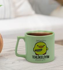 BK Gift Pastel Yeşil Middle Kupa Bardak, Arkadaşa Hediye, Ev Hediyesi, Doğum Günü Hediyesi, Ofis Hediyesi-14