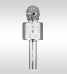 Kişiye Özel Bluetooth Karaoke Mikrofon ve Hoparlör - Silver