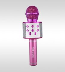 Kişiye Özel Bluetooth Karaoke Mikrofon ve Hoparlör - Pembe