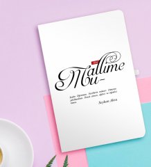 Kişiye Özel Mânâ Muallime Beyaz Defter