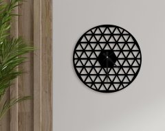 BK Home Dekoratif 45cm Ahşap Duvar Saati-88
