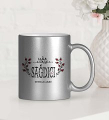 Kişiye Özel Yılın En İyi Sağdıcı Gümüş Yaldızlı Kupa Bardak