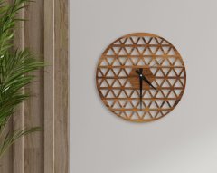 BK Home Dekoratif 45cm Ahşap Duvar Saati-87