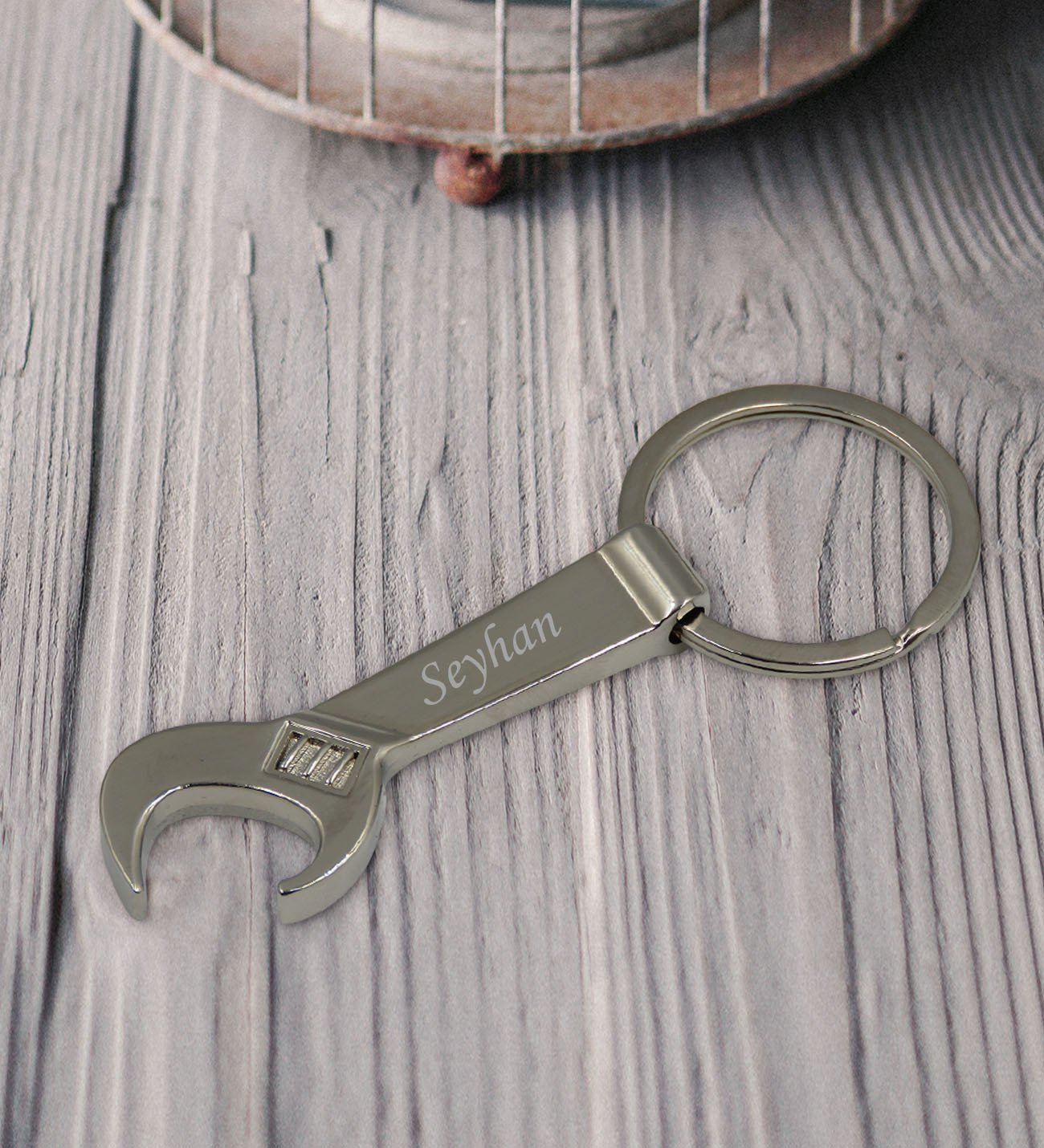 BK Gift Kişiye Özel İsimli 2227 İngiliz Anahtarı Metal Anahtarlık