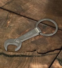 BK Gift Kişiye Özel İsimli 2227 İngiliz Anahtarı Metal Anahtarlık