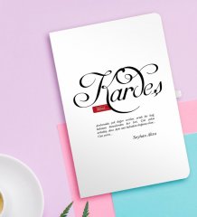 Kişiye Özel Mânâ Kardeş Beyaz Defter