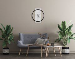 BK Home Dekoratif 45cm Ahşap Duvar Saati-86