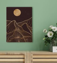 BK Gift Otel Odası Konseptli Kanvas Tablo 30x50cm-113