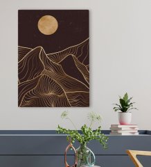 BK Gift Otel Odası Konseptli Kanvas Tablo 50x70cm-113