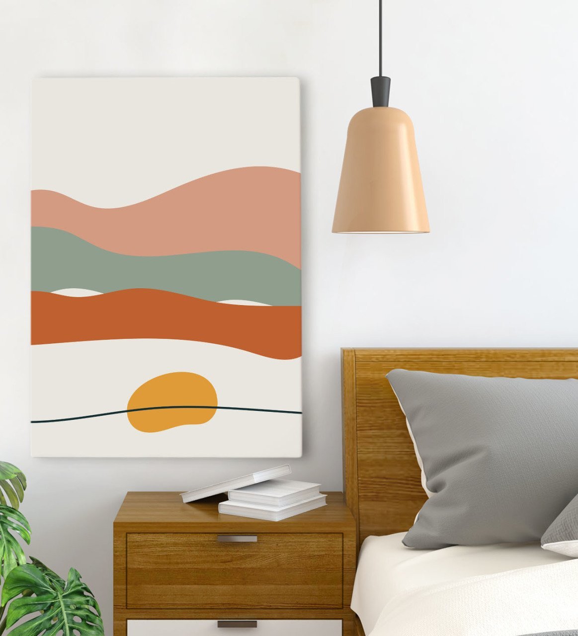 BK Gift Yatak Odası Konseptli Kanvas Tablo 70x100cm-41