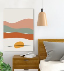 BK Gift Yatak Odası Konseptli Kanvas Tablo 70x100cm-41