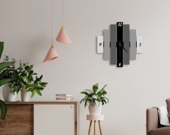 BK Home Dekoratif 45cm Ahşap Duvar Saati-84