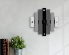 BK Home Dekoratif 45cm Ahşap Duvar Saati-84