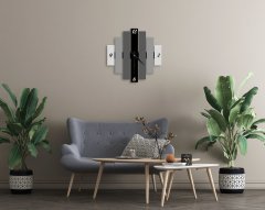 BK Home Dekoratif 45cm Ahşap Duvar Saati-84