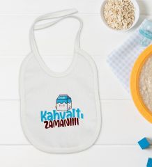 BK Kids Kahvaltı Zamanı Tasarımlı Bebek Body Zıbın ve Mama Önlüğü Hediye Seti - Model 1