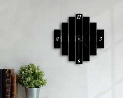 BK Home Dekoratif 45cm Ahşap Duvar Saati-83