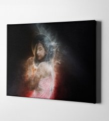 Kişiye Özel Duman Tasarımlı Kanvas Tablo (50 x 70 cm.)