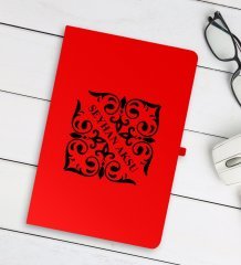 Kişiye Özel İsimli Kırmızı Defter - 10