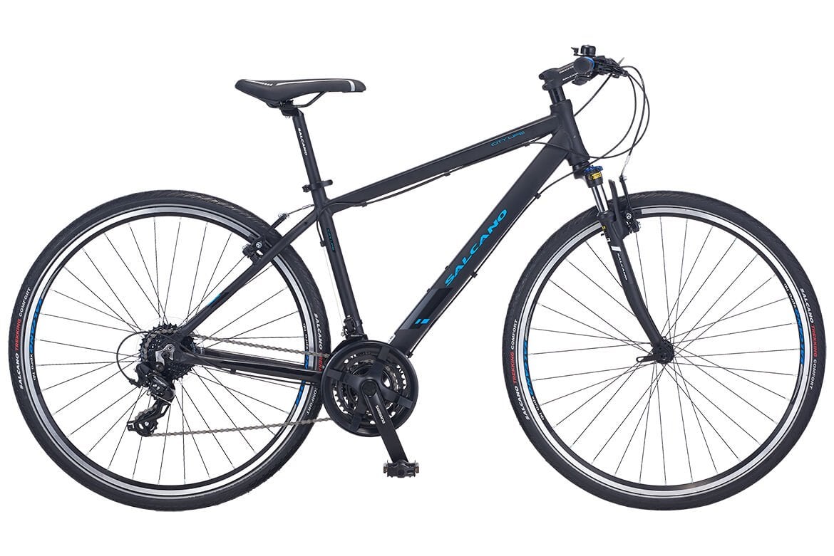 SALCANO CITY LIFE 21S HD 18cm KADRO SİYAH-MAVİ BİSİKLET