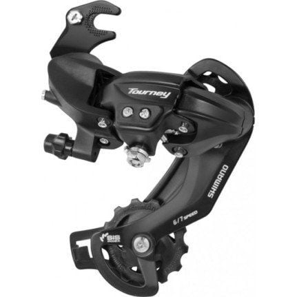 SHIMANO Arka Aktarıcı Tourney 6/7 Vites Uzun Bacak Siyah Braketli RD-TY300