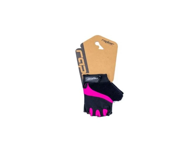 BİSİKLET ELDİVEN RAPTOR - Cırtlı Eldiven - PemBE - XSmall