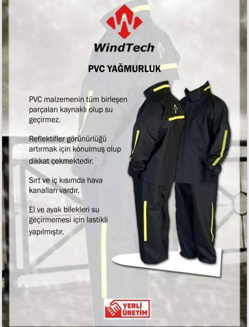 WindTech MOTOR YAĞMURLUK PVC L BEDEN