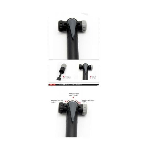 GIYO EL POMPASI GP-04T İKİZ VANALI AV/FV UYMLU SİYAH/GRİ